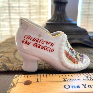 Vintage Ceramic Miniature Shoe San Francisco